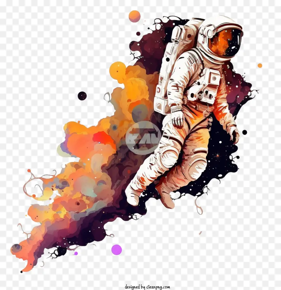 Illustrazione colorata dell'astronauta