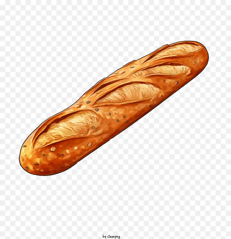 Baguette croccante dalla panetteria