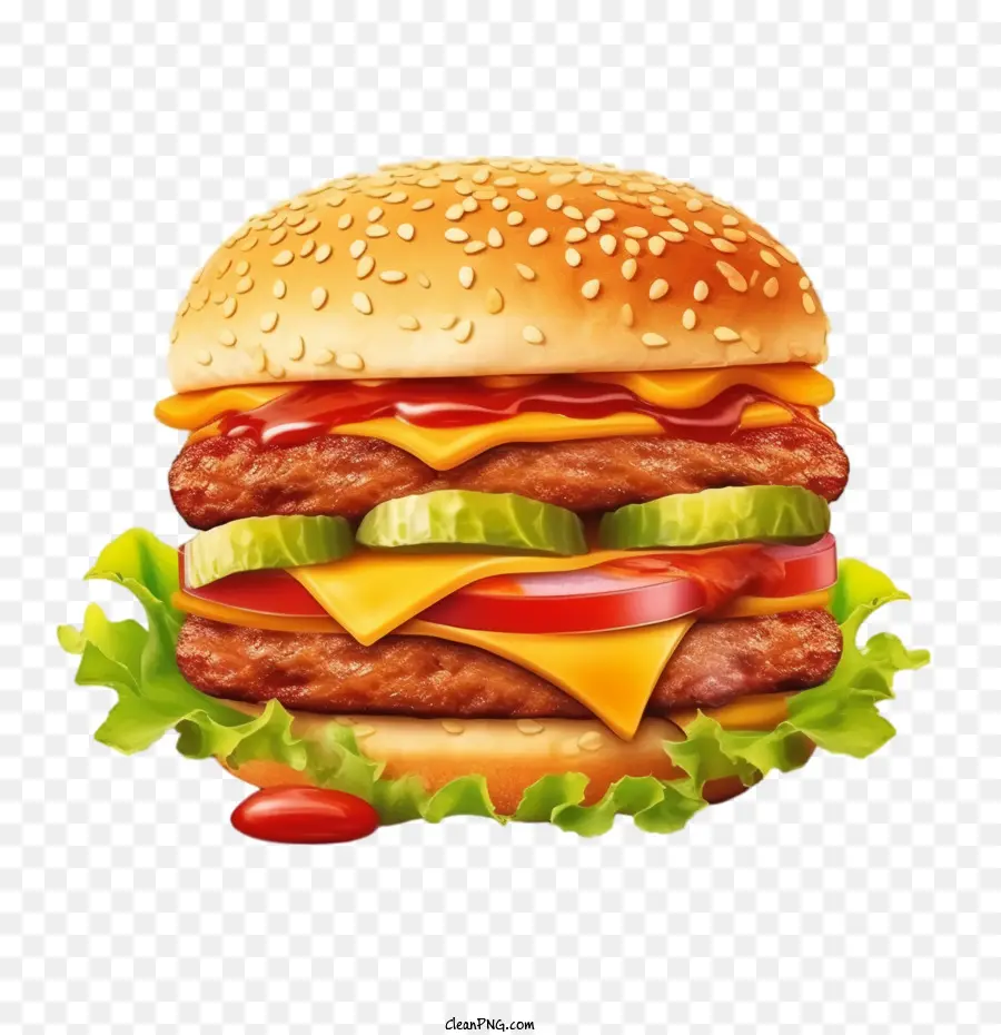 Cheeseburger carino con le braccia