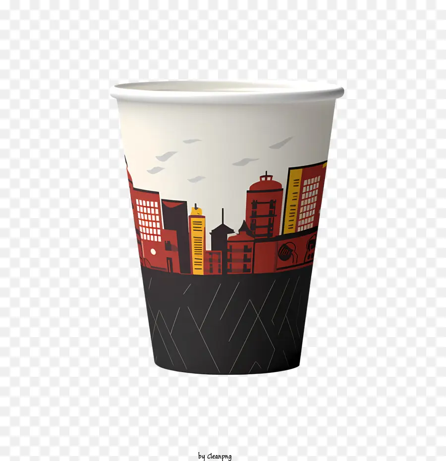 Stadtbild-Design auf Kaffeetasse