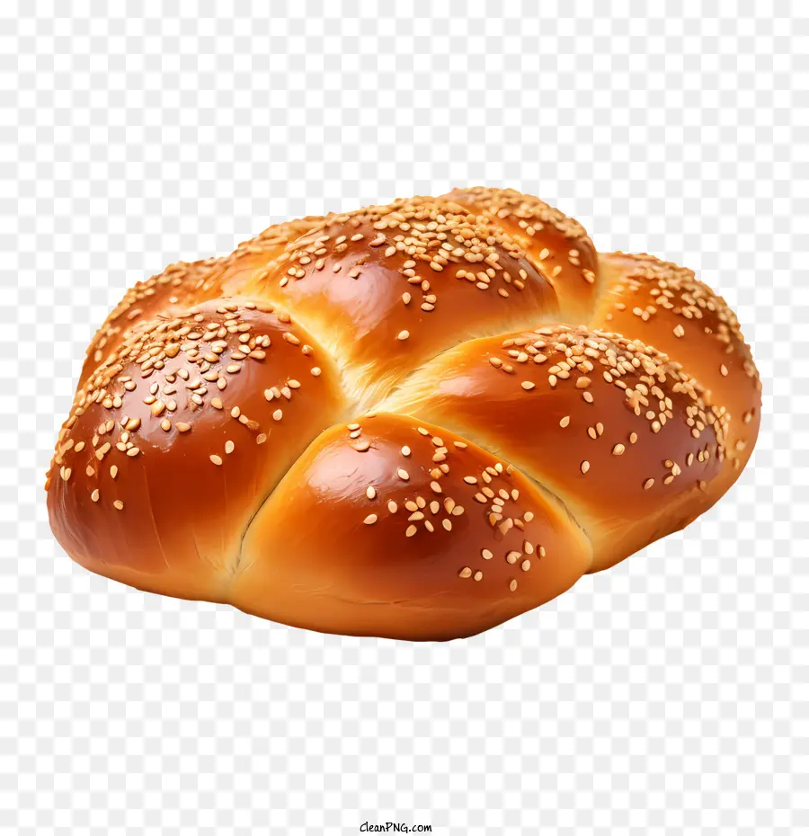 Frisch gebackenes Brötchen mit Sesamkörnern