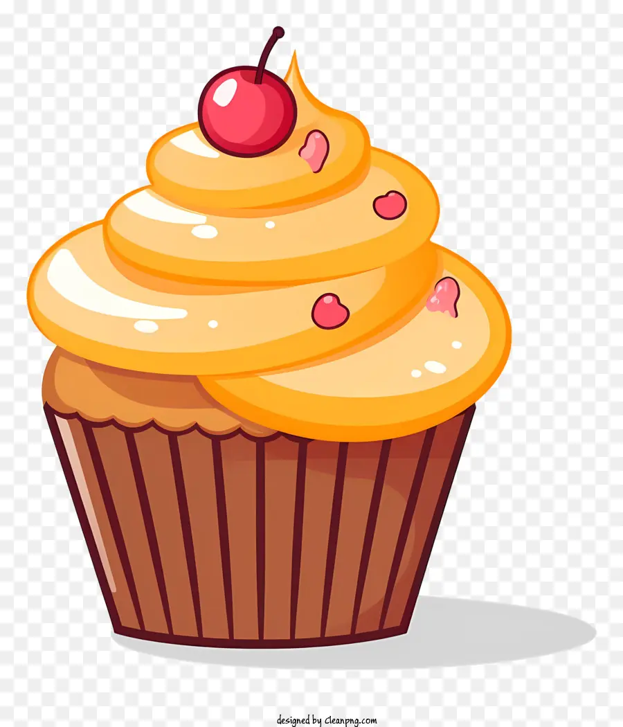 Cupcake với anh đào trên đầu