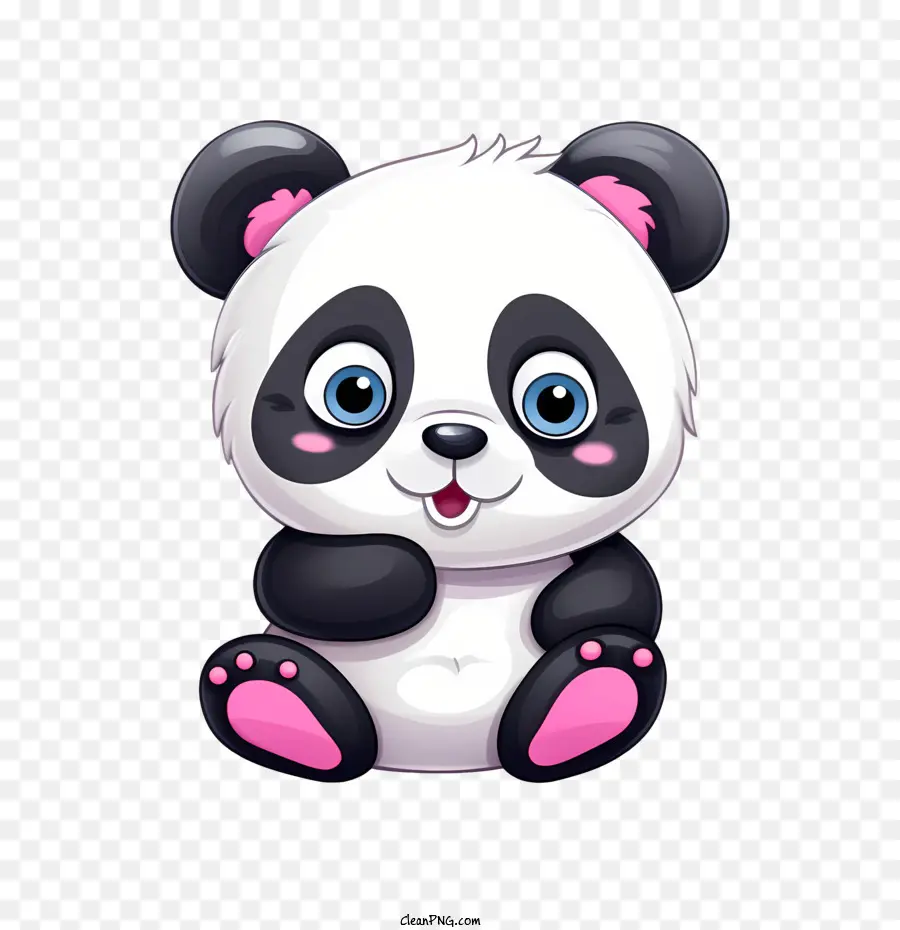 Panda simpatico cartone animato