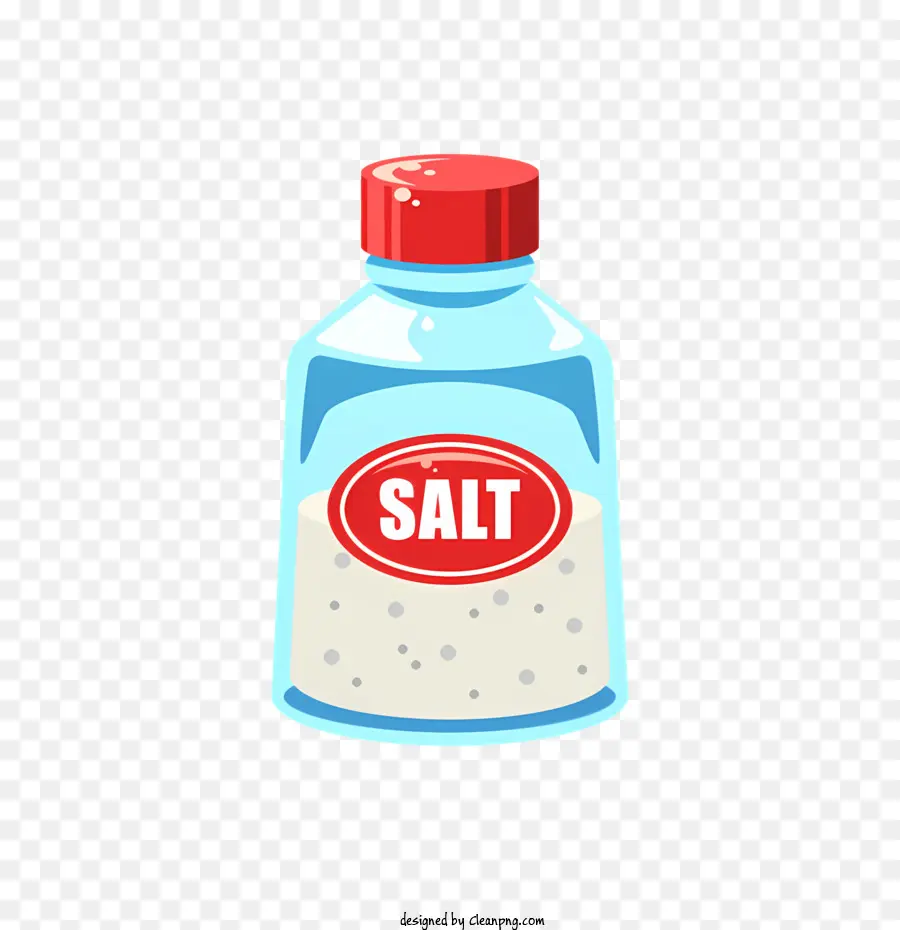 Salt Shaker with Red Cap