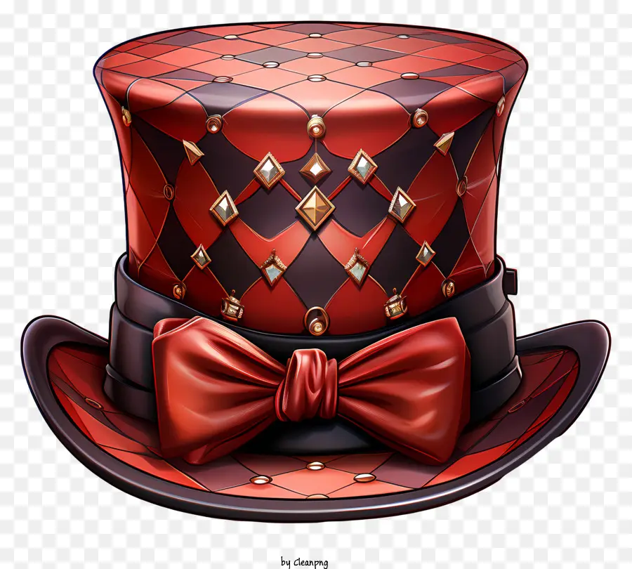 Minh họa phim hoạt hình màu đỏ Top Hat