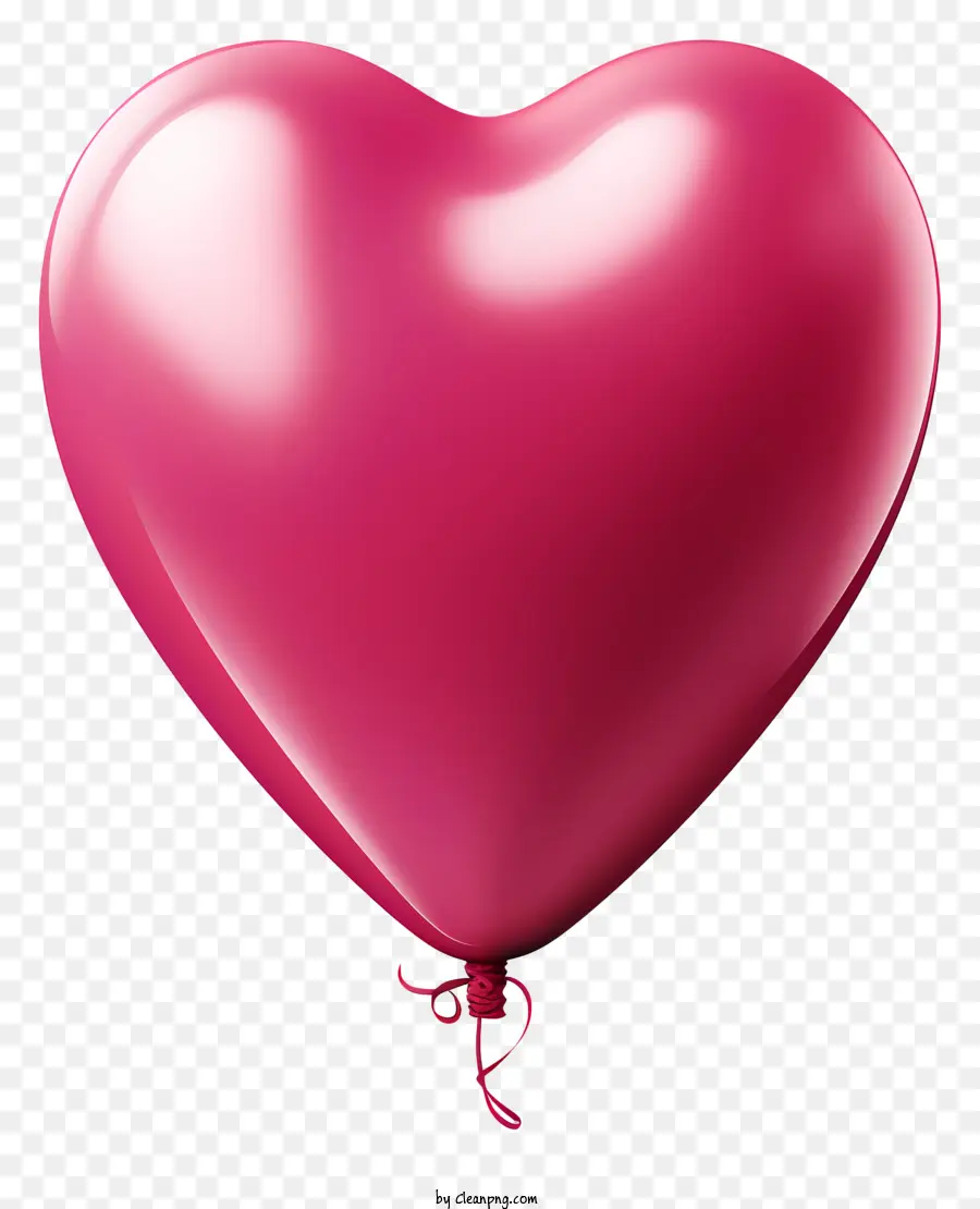 Rosa Herzballon zum Valentinstag