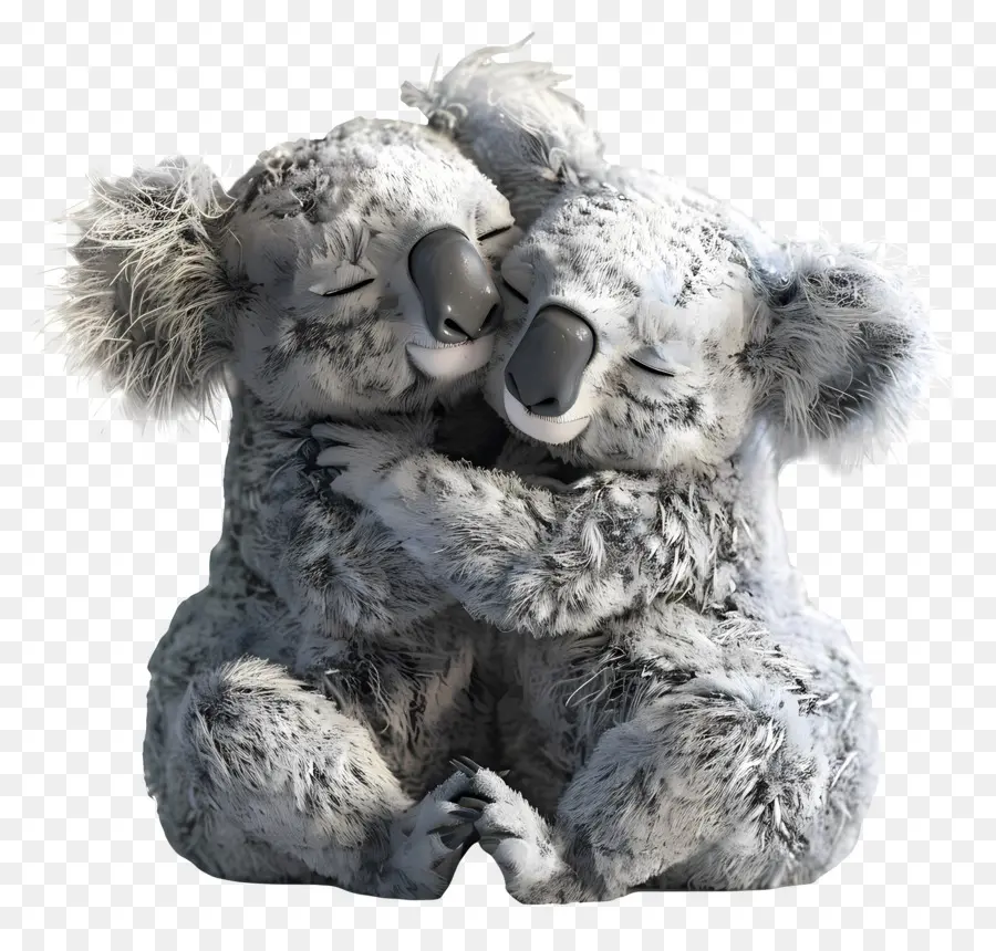 Đáng yêu ôm Koalas