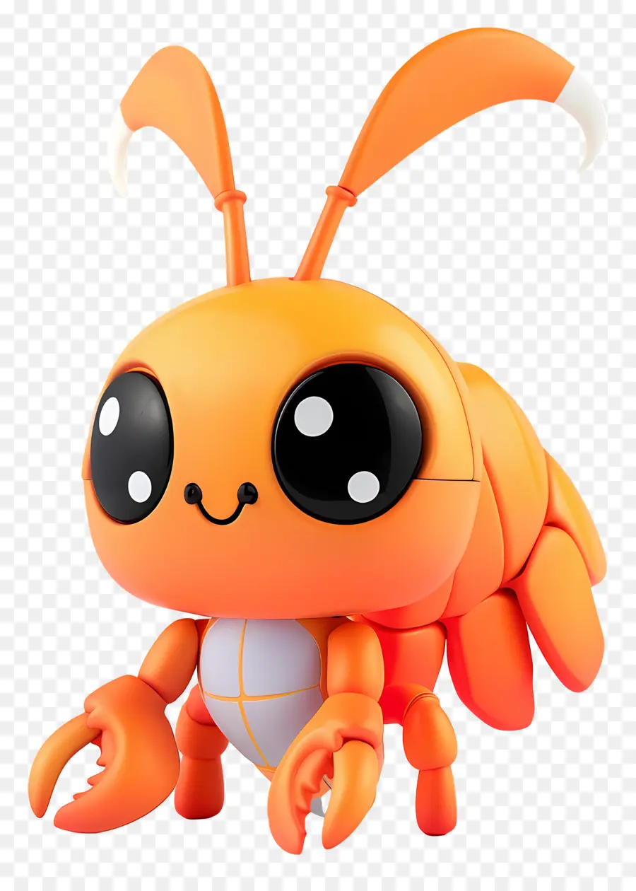 Cute Orange Crab Cartoon