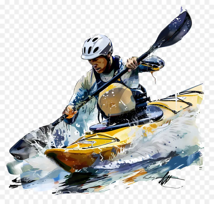 Kayaker trong hành động