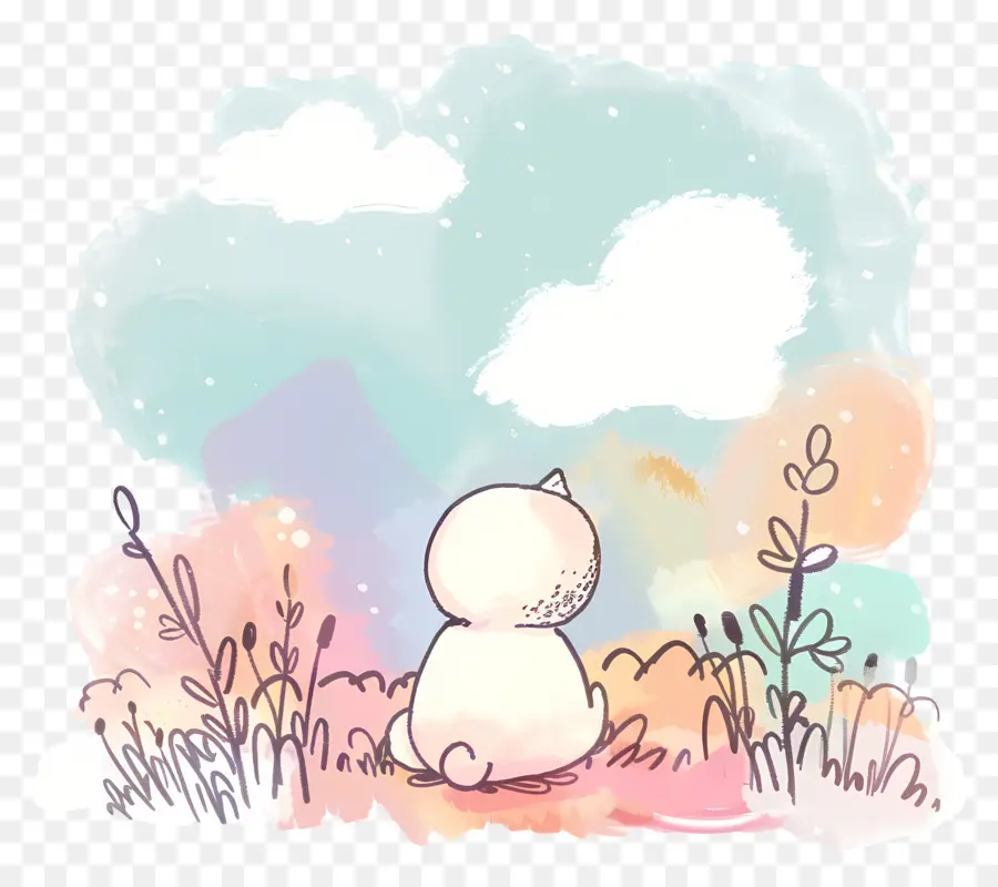 Cute Animal in Dreamy Landscape