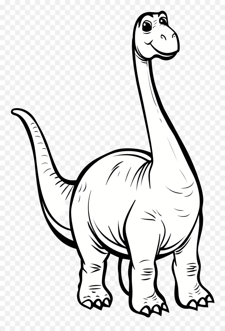 Niedliches Dinosaurier-Doodle