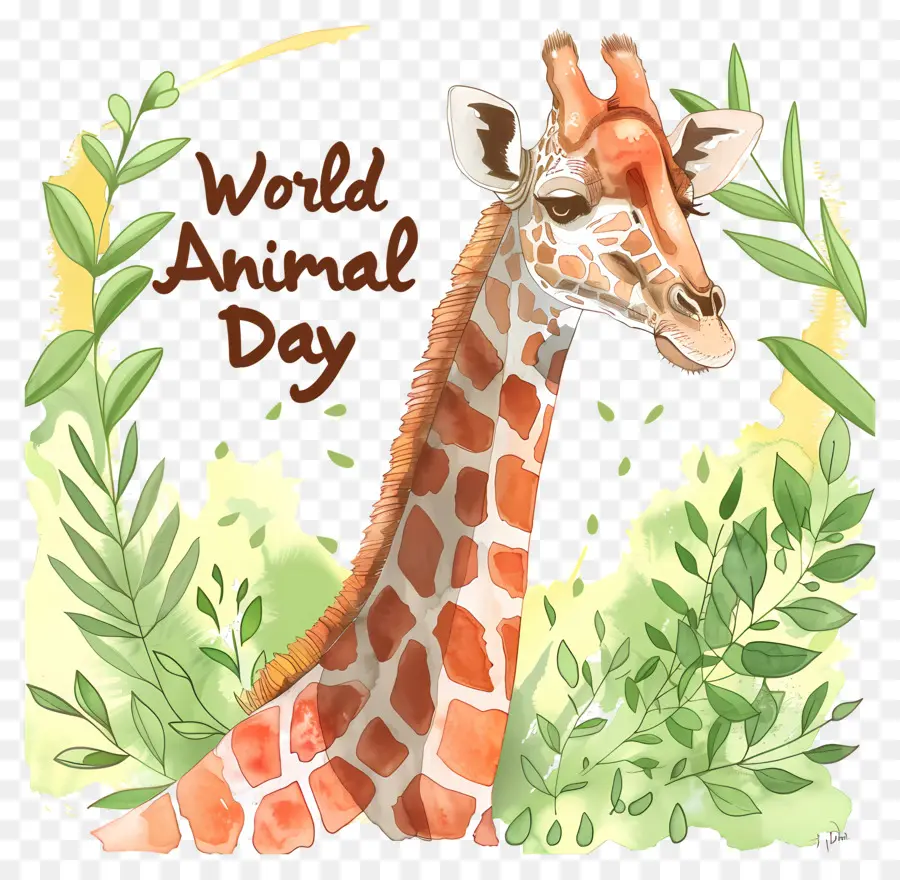 Giraffa per la Giornata Mondiale degli Animali