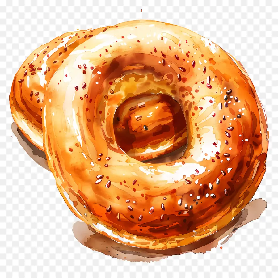 Illustrazione deliziosa del bagel