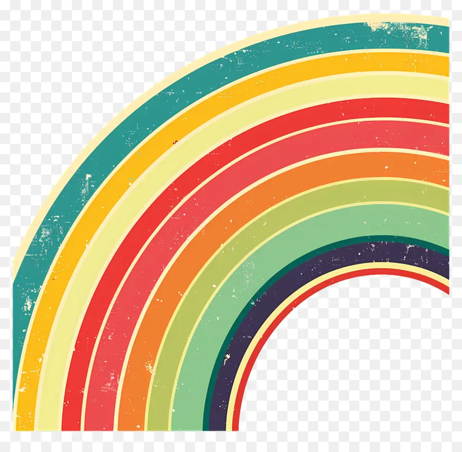 Bunte Regenbogenillustration