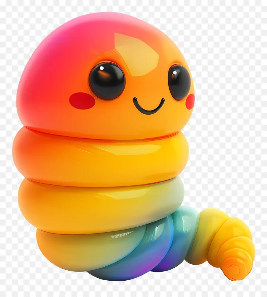 Cute Rainbow Worm