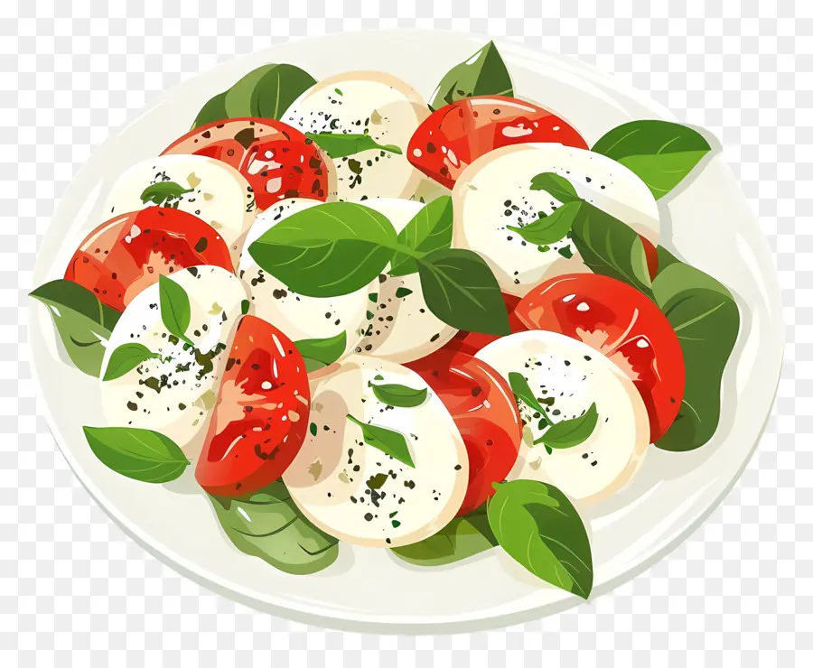 Salad Caprese tươi với Basil