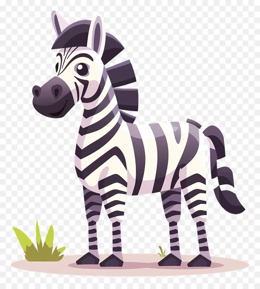 Niedliches Cartoon-Zebra