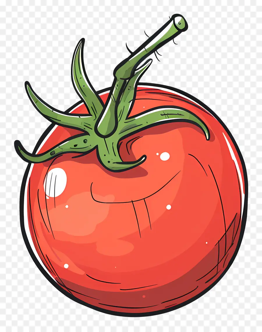 Illustration einer Tomate