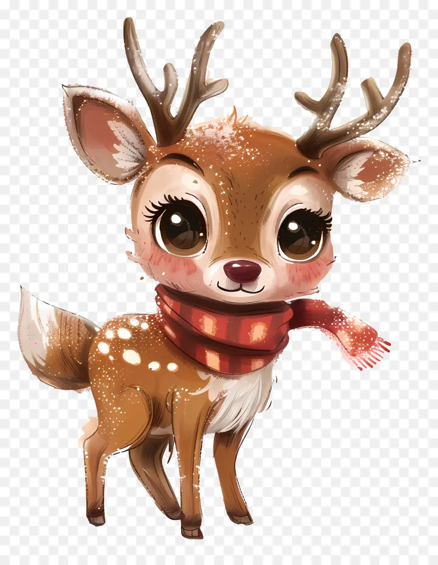 Cute Deer with Scarf