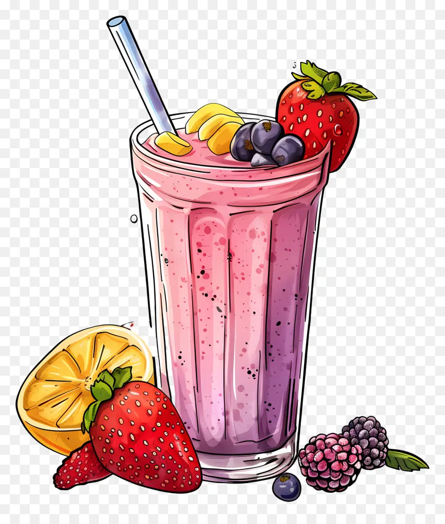 Köstliches Beeren-Smoothie-Getränk