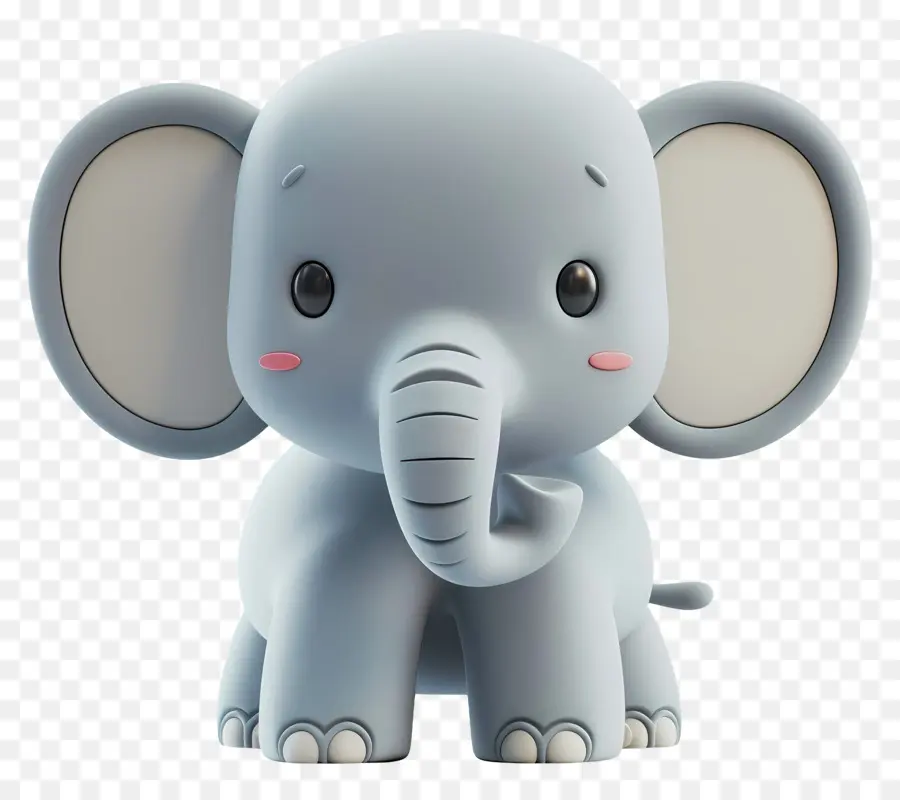 Adorable Cartoon Elephant