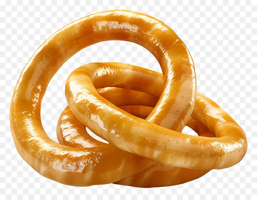 Pretzel marrone dorato