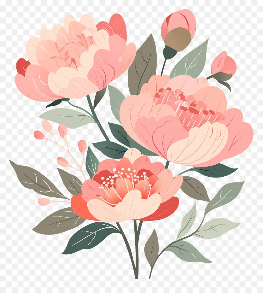 Beautiful Flower Bouquet Illustration