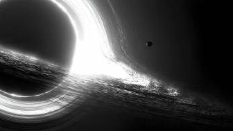 Black Hole Void in Monochrome Majesty wallpaper