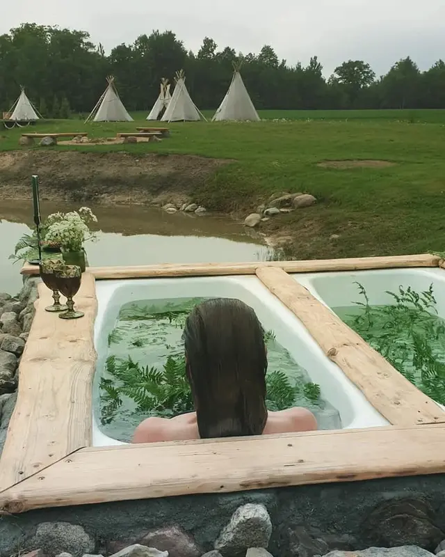 Nomadic Homes Ltd Nature Spa at Tipi Glamping Retreat