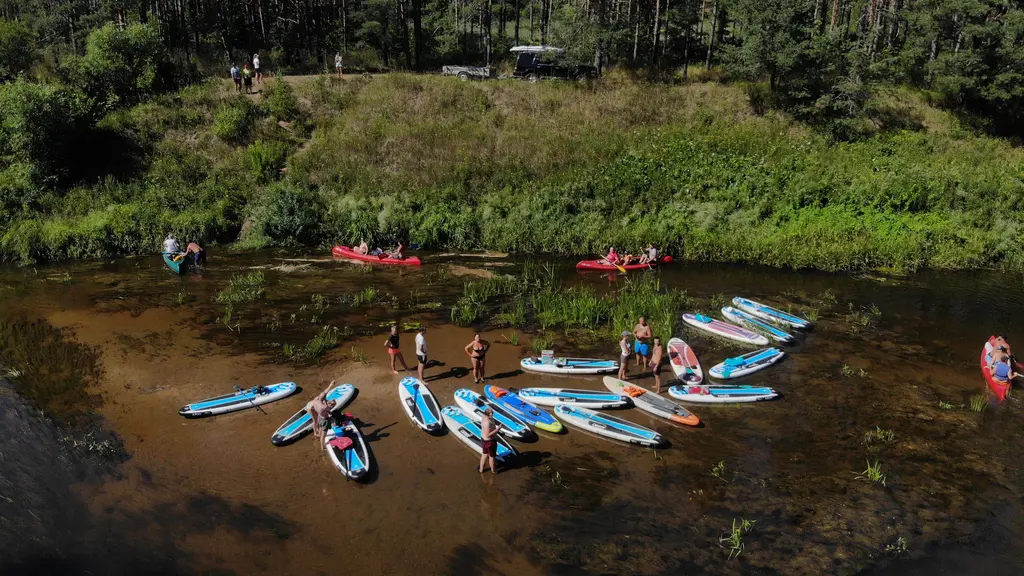 Boards you SUP and Kayak expedition in the Abava River