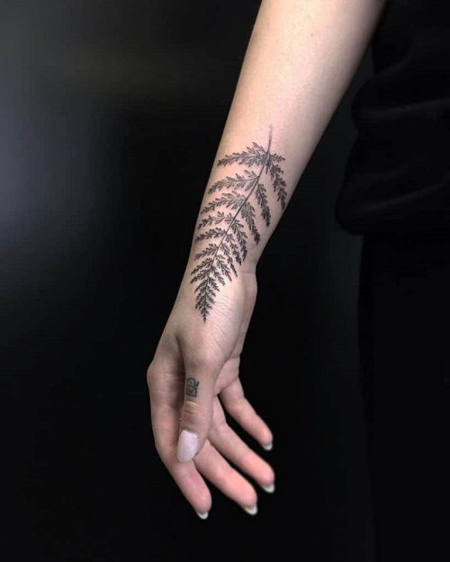 Fern Wrist Piece tattoo