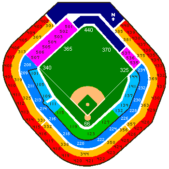 Tiger Stadium seating diagram