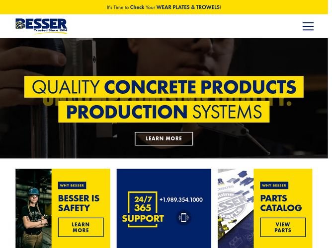 The website screenshot for http://besser.com