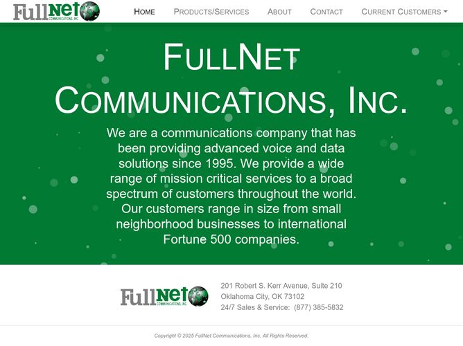 The website screenshot for http://fullnet.net
