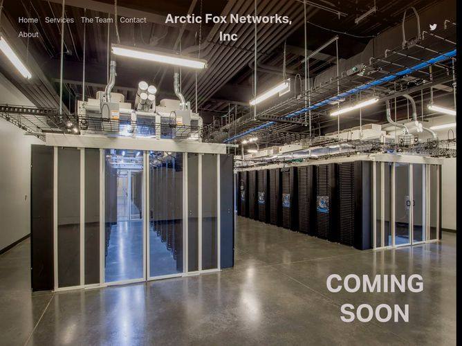 The website screenshot for http://www.arcticfox.dev