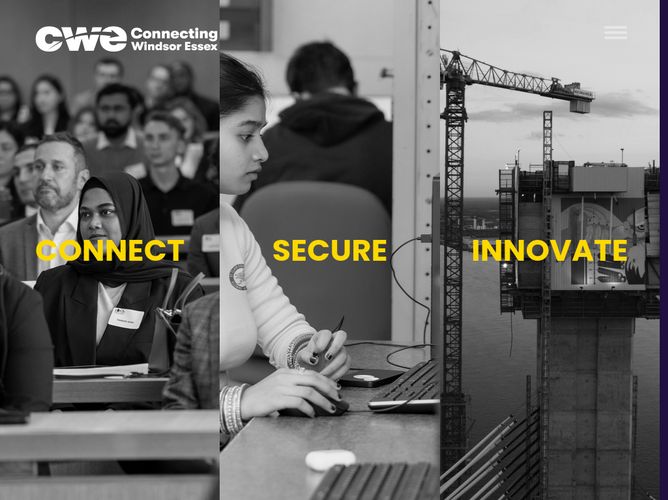 The website screenshot for http://cw-e.ca