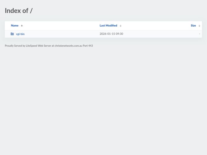 The website screenshot for https://christienetworks.com.au/