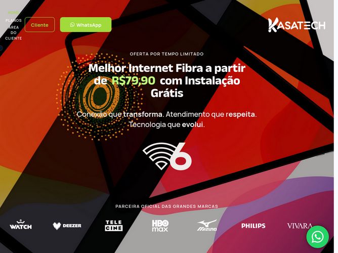 The website screenshot for https://www.kasatech.net/
