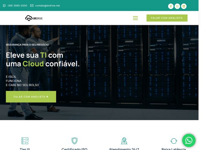 The website screenshot for https://www.brdrive.net