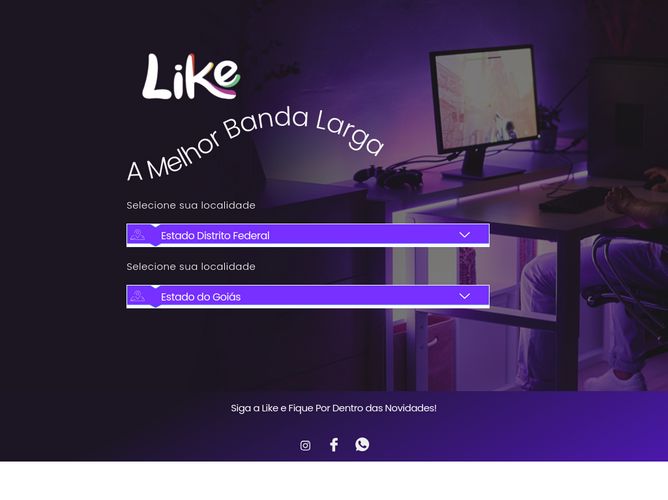 The website screenshot for https://www.sejalike.com.br