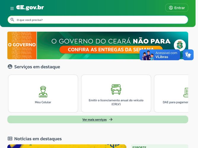 The website screenshot for https://etice.ce.gov.br