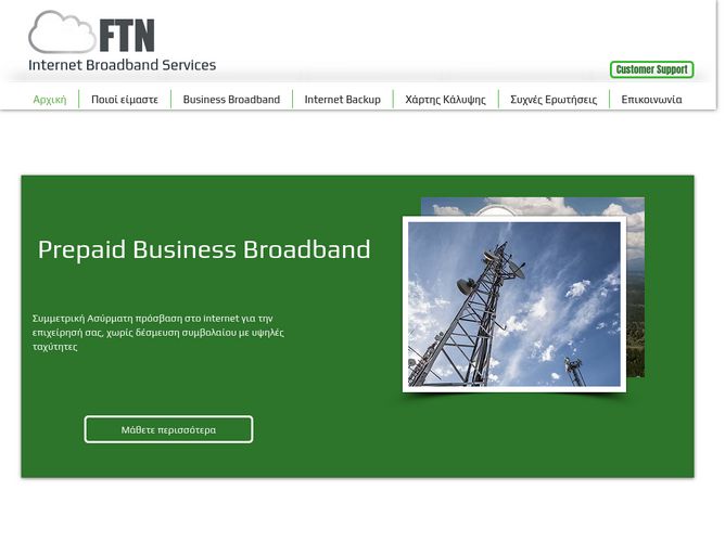 The website screenshot for https://www.ftn.gr