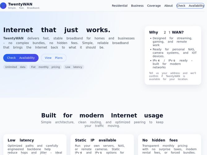 The website screenshot for https://21wan.net