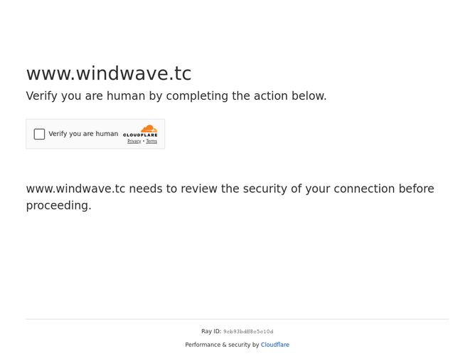 The website screenshot for http://www.windwave.tc