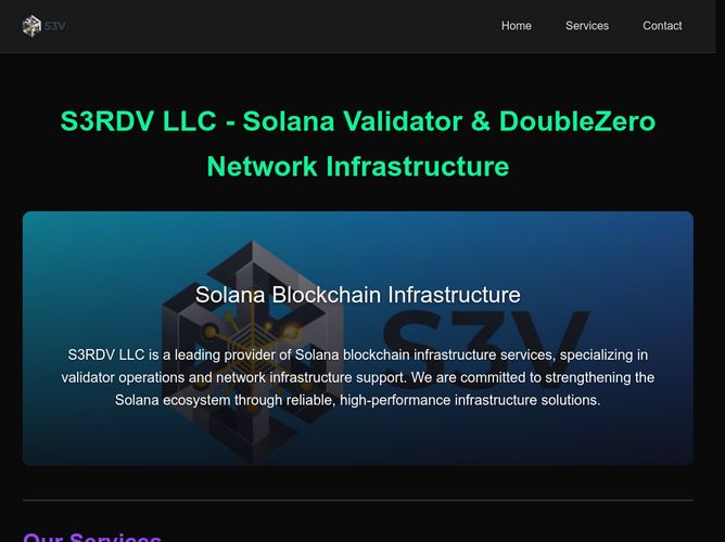 The website screenshot for https://s3rdv.com/