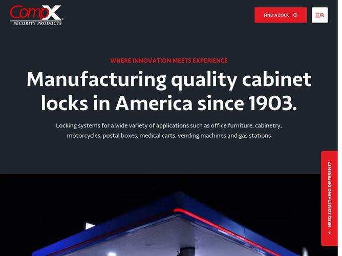 The website screenshot for http://compx.com