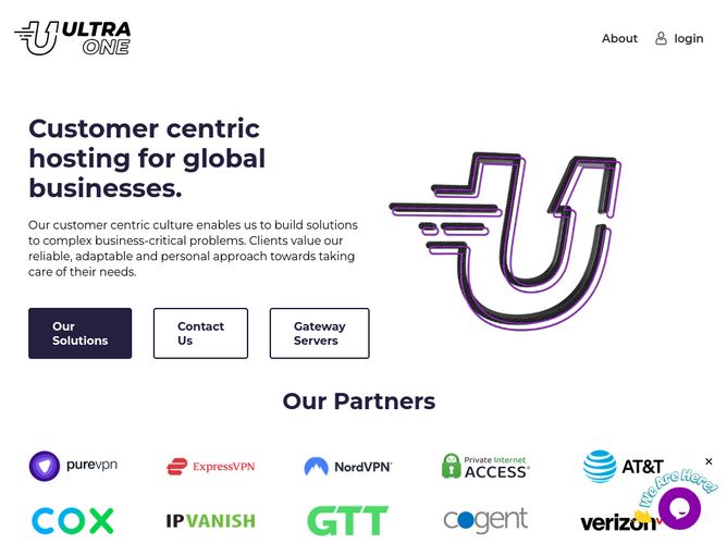 The website screenshot for http://ultra.one