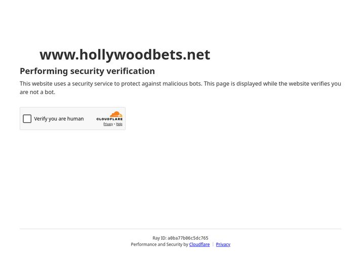 The website screenshot for https://www.hollywoodbets.net
