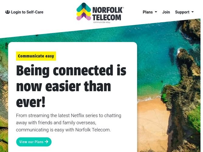 The website screenshot for https://www.ni.net.nf/