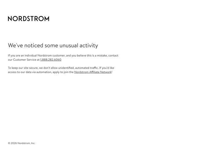 The website screenshot for http://nordstrom.com